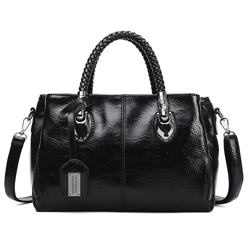 Monveluxe Vintage PU Leather Handbag & Crossbody Bag