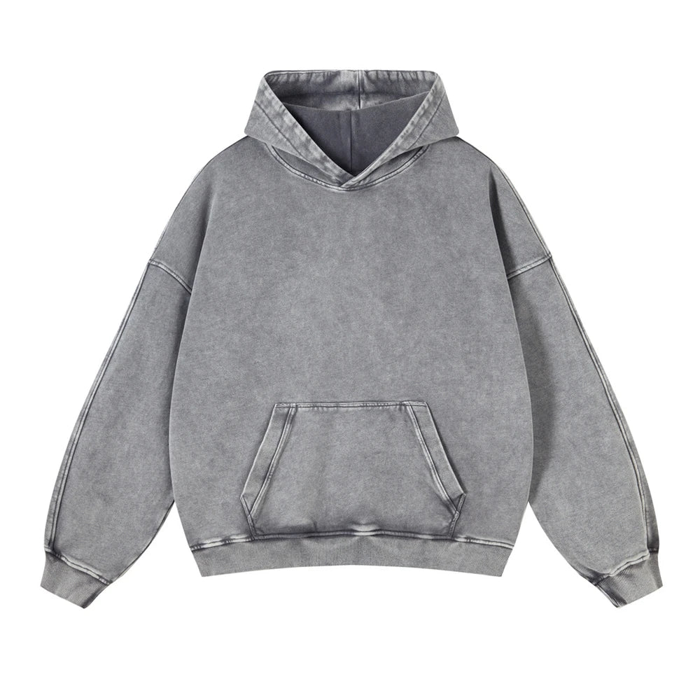 ZODF HY0696 Vintage Batik Washed Hoodie: - monveluxe