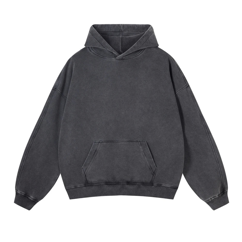 ZODF HY0696 Vintage Batik Washed Hoodie: - monveluxe