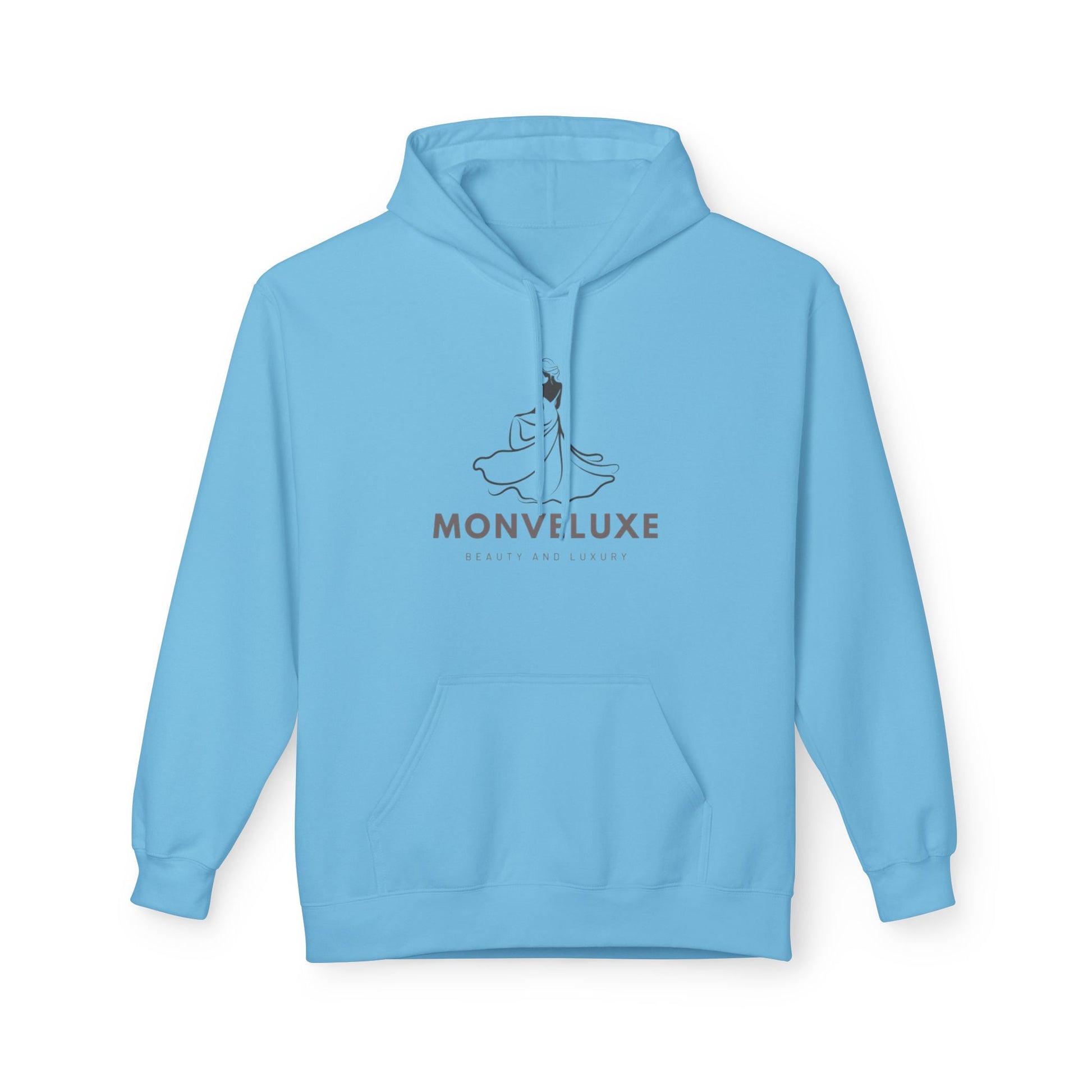 Monveluxe Unisex Softstyle Fleece Hoodie - Luxury Beauty Design