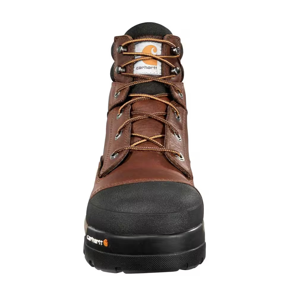 Men'S Ground Force Waterproof 6'' Work Boots - Composite Toe - Brown Size 13(M)