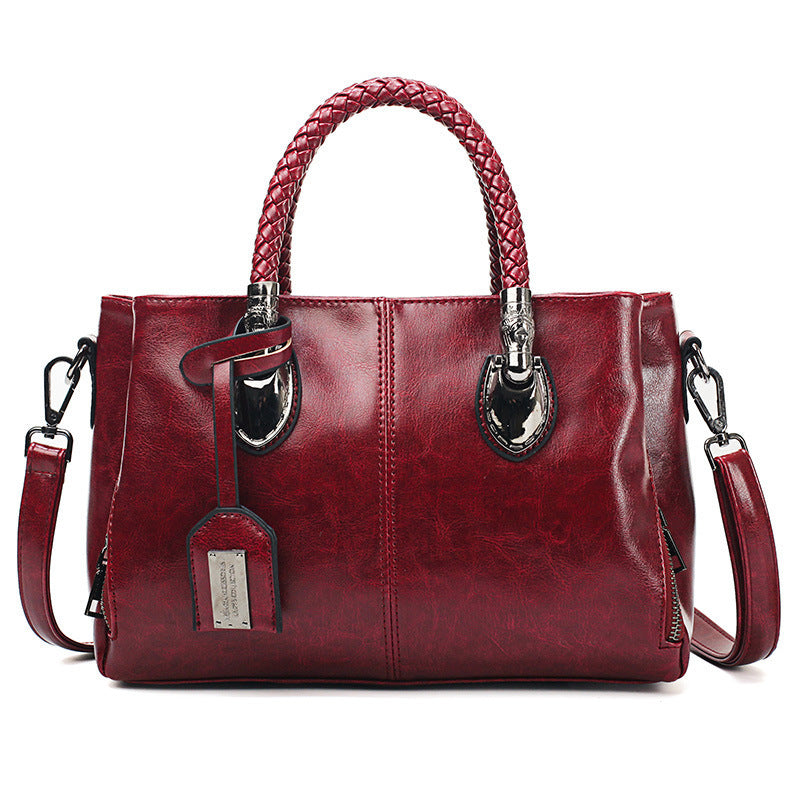 Monveluxe Vintage PU Leather Handbag &amp; Crossbody Bag