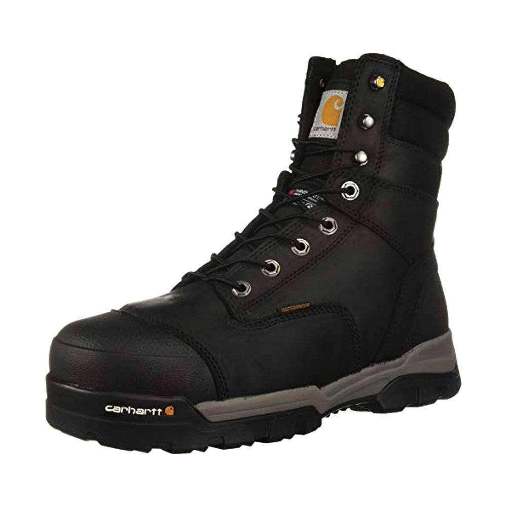 Men'S Ground Force Waterproof 8'' Work Boots - Composite Toe - Black Size 15(W)