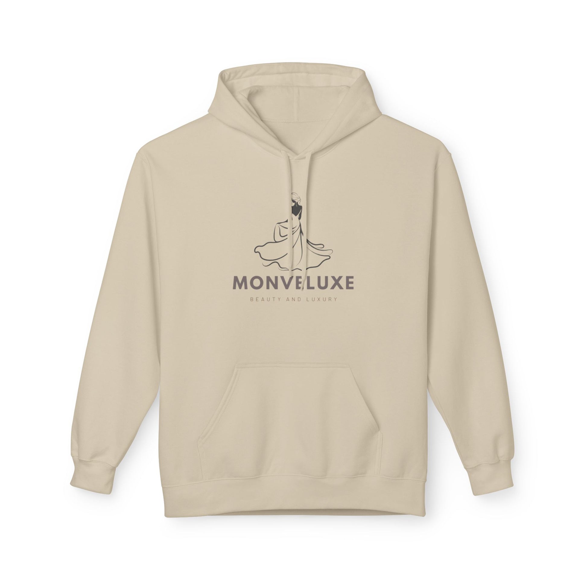 Monveluxe Unisex Softstyle Fleece Hoodie - Luxury Beauty Design