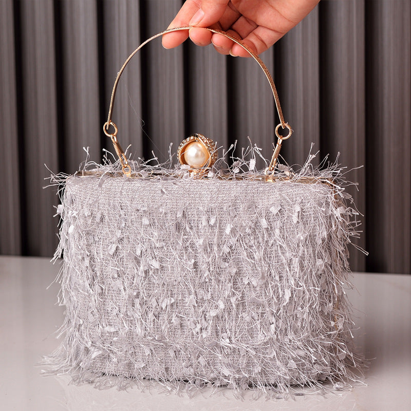 Monveluxe Tassel Evening Crossbody Bag